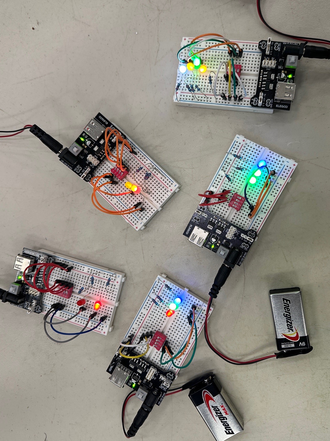 Wiring the breadboard